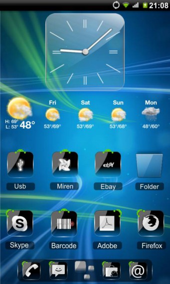 ADW Theme Crystal Black HD