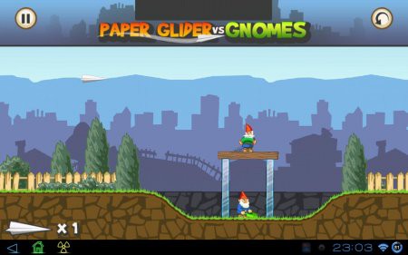 Paper Glider vs. Gnomes