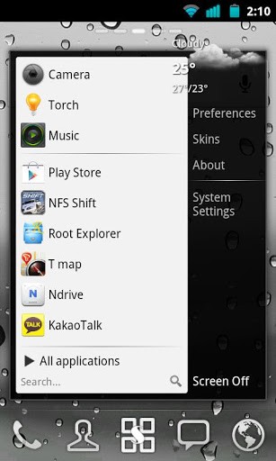 Start menu for Android